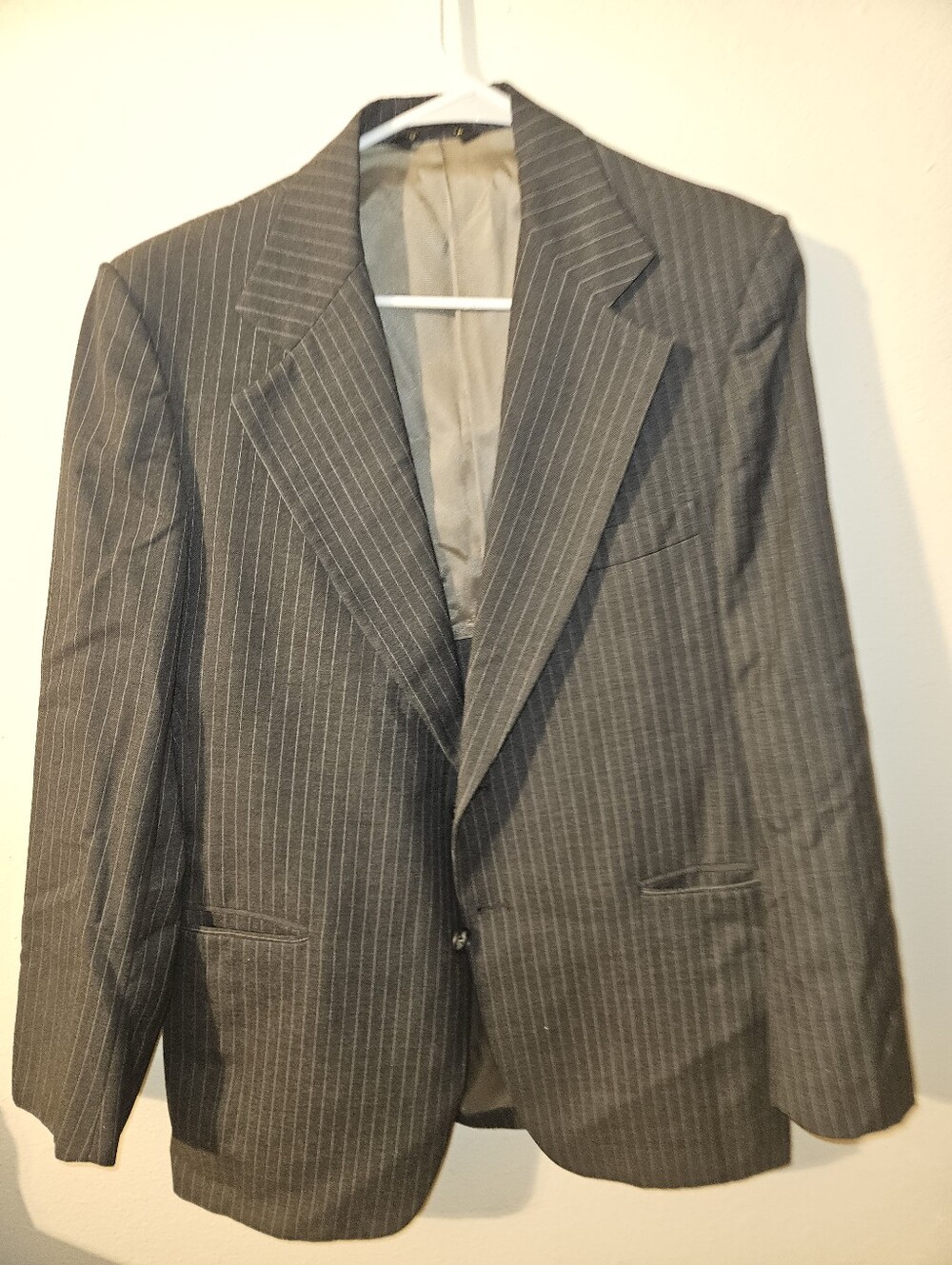 Cricketeers Mens Pinstriped Blazer Size 40